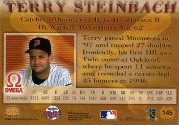 1998 Pacific Omega #145 Terry Steinbach Back