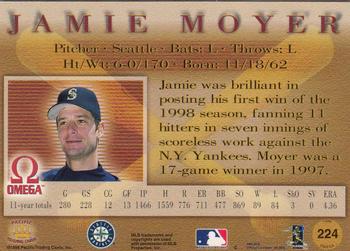 1998 Pacific Omega #224 Jamie Moyer Back