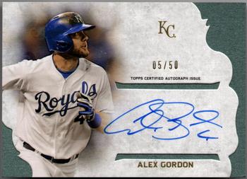 2015 Topps Supreme - Simply Supreme Autographs Green #SSA-AG Alex Gordon Front