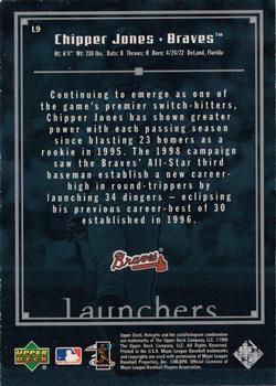 1999 Upper Deck HoloGrFX - Launchers #L9 Chipper Jones  Back