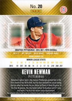 2015 Panini Elite Extra Edition #20 Kevin Newman Back