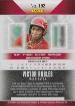 2015 Panini Elite Extra Edition #192 Victor Robles Back