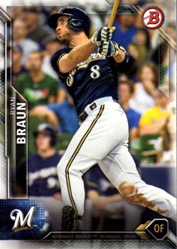 2016 Bowman #51 Ryan Braun Front