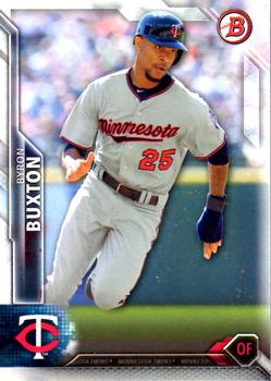 2016 Bowman #52 Byron Buxton Front
