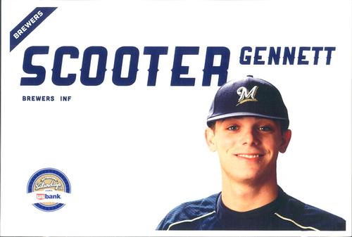 2013 US Bank Milwaukee Brewers #9 Scooter Gennett Front