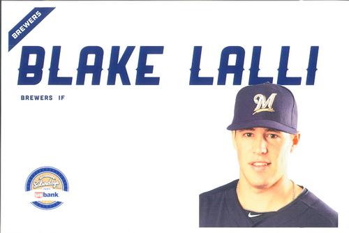 2013 US Bank Milwaukee Brewers #16 Blake Lalli Front