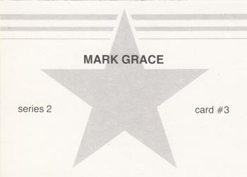 1988 Baseball Stars Series 2 (unlicensed) #3 Mark Grace Back