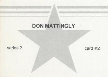 1988 Baseball Stars Series 2 (unlicensed) #2 Don Mattingly Back