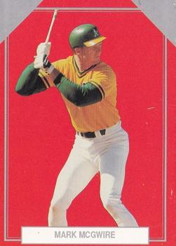 1989 Premier Player Silver Edition Series 4 (unlicensed) #6 Mark McGwire Front