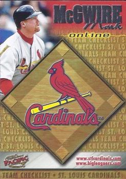 1998 Pacific Online #629 Mark McGwire Front