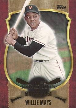 2015 Topps Update - First Home Run Gold #FHR-16 Willie Mays Front