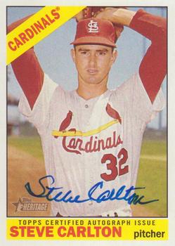 2015 Topps Heritage - Real One Autographs (High Numbers) #ROAH-SC Steve Carlton Front