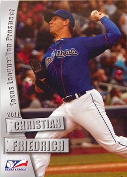 2011 Grandstand Texas League Top Prospects #NNO Christian Friedrich Front