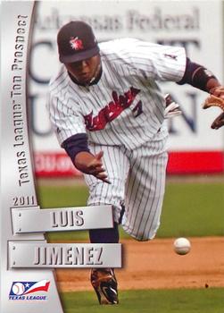 2011 Grandstand Texas League Top Prospects #NNO Luis Jimenez Front