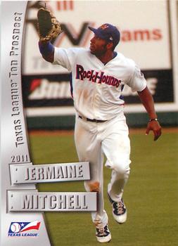 2011 Grandstand Texas League Top Prospects #NNO Jermaine Mitchell Front