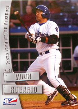 2011 Grandstand Texas League Top Prospects #NNO Wilin Rosario Front