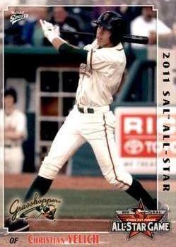 2011 MultiAd South Atlantic League All-Stars North #25 Christian Yelich Front