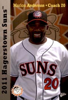 2011 MultiAd Hagerstown Suns #28 Marlon Anderson Front