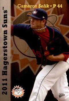 2011 MultiAd Hagerstown Suns #24 Cameron Selik Front