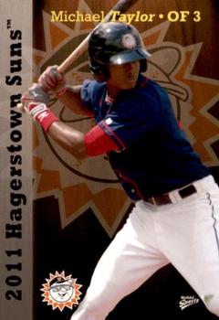 2011 MultiAd Hagerstown Suns #26 Michael Taylor Front