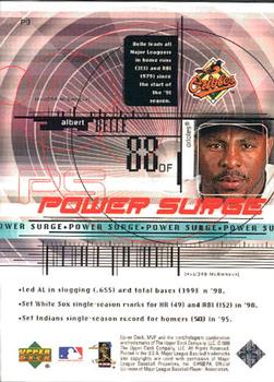 1999 Upper Deck MVP - Power Surge #P9 Albert Belle  Back