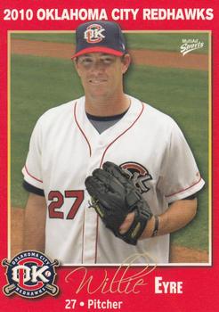 2010 MultiAd Oklahoma City RedHawks #6 Willie Eyre Front