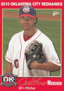 2010 MultiAd Oklahoma City RedHawks #17 Guillermo Moscoso Front
