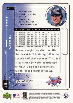 1999 Upper Deck MVP - Silver Script #6 Tim Salmon  Back