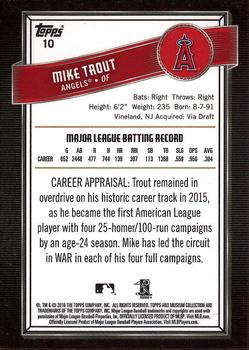 2016 Topps Museum Collection #10 Mike Trout Back