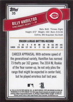 2016 Topps Museum Collection #35 Billy Hamilton Back