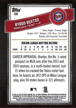 2016 Topps Museum Collection #38 Byron Buxton Back