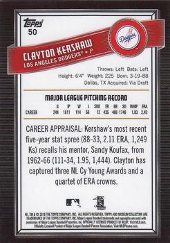 2016 Topps Museum Collection #50 Clayton Kershaw Back