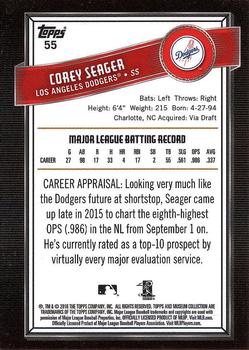 2016 Topps Museum Collection #55 Corey Seager Back