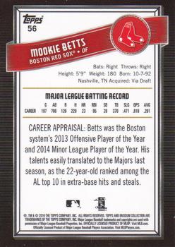 2016 Topps Museum Collection #56 Mookie Betts Back
