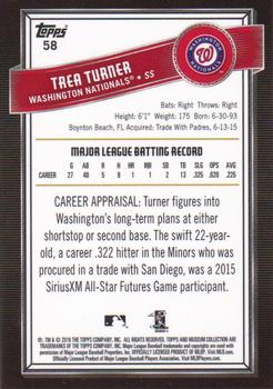 2016 Topps Museum Collection #58 Trea Turner Back