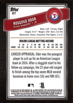 2016 Topps Museum Collection #67 Rougned Odor Back