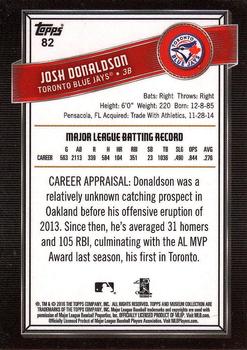 2016 Topps Museum Collection #82 Josh Donaldson Back