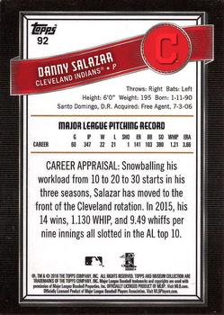 2016 Topps Museum Collection #92 Danny Salazar Back