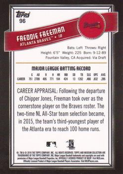 2016 Topps Museum Collection #96 Freddie Freeman Back