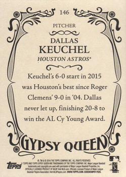 2016 Topps Gypsy Queen #146 Dallas Keuchel Back