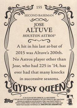 2016 Topps Gypsy Queen #155 Jose Altuve Back