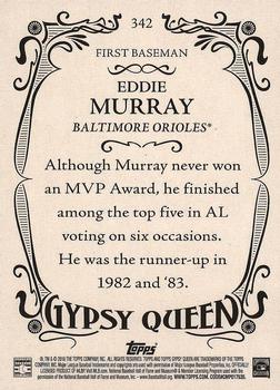 2016 Topps Gypsy Queen #342 Eddie Murray Back