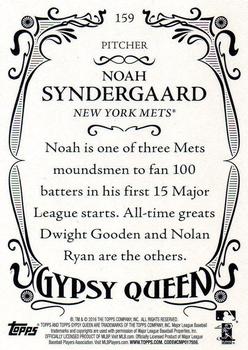 2016 Topps Gypsy Queen #159 Noah Syndergaard Back