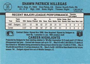 1988 Donruss #35 Shawn Hillegas Back