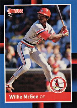 1988 Donruss #307 Willie McGee Front