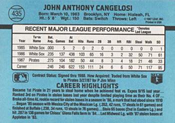1988 Donruss #435 John Cangelosi Back