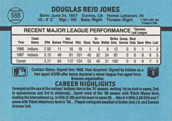 1988 Donruss #588 Doug Jones Back