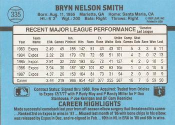 1988 Donruss #335 Bryn Smith Back