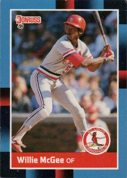 1988 Donruss #307 Willie McGee Front