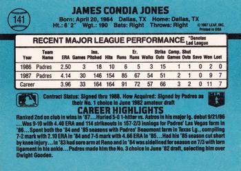 1988 Donruss #141 Jimmy Jones Back